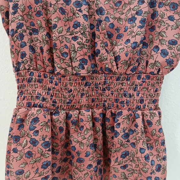 Summer floral print size small tank top - Picture 3 of 5